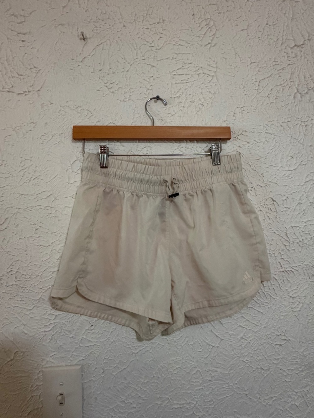 Adidas AEROREADY Yellow Athletic Shorts Small Elastic Waist